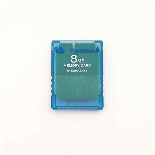 Playstation 2 Tilbehør - Blå Memory Card 8MB (B Grade) (Genbrug)
